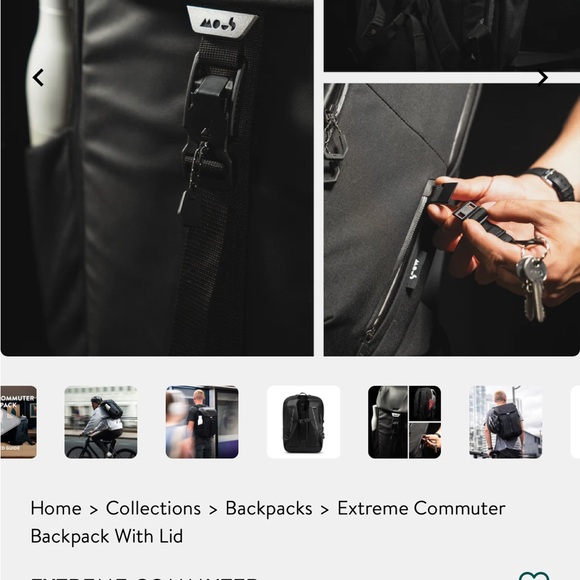 Extreme Commuter Black Backpack - Picture 5 of 10